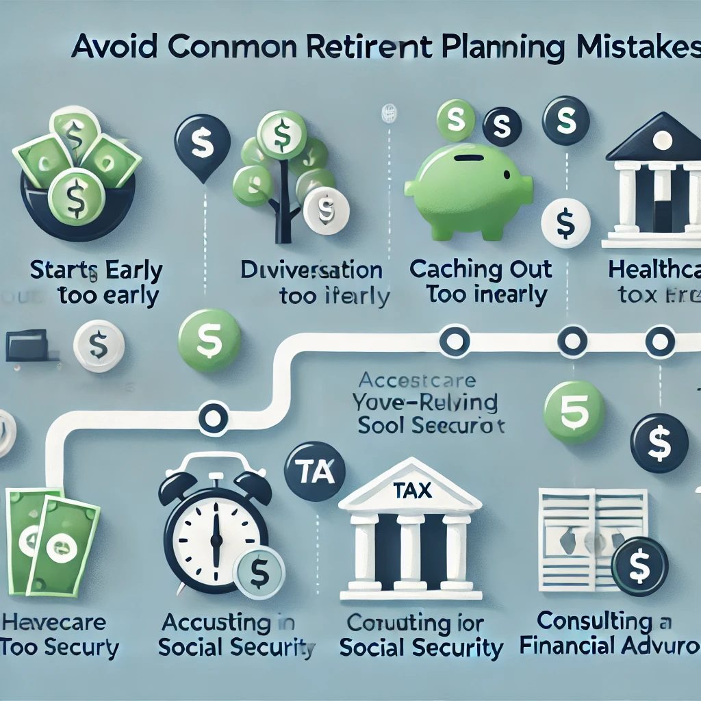 Steps and strategies to avoid common retirement planning mistakes.