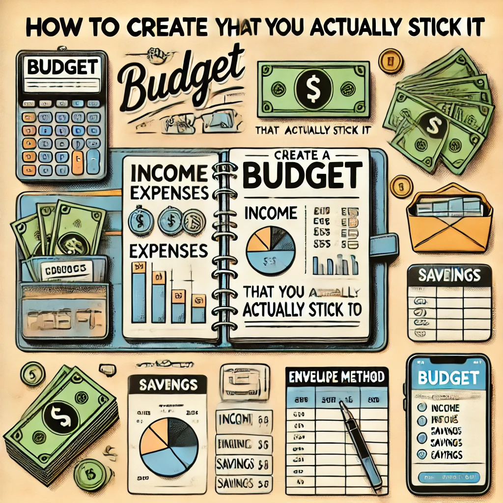 A step-by-step guide on how to create a budget you can actually stick to, featuring practical financial planning and tools.